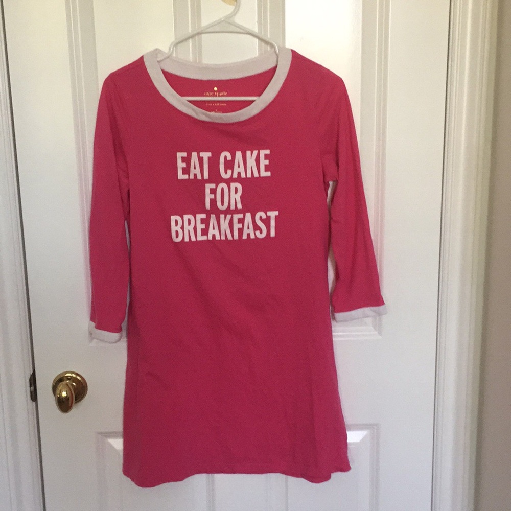 pink night gown